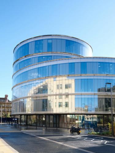 The outside of the Blavatnik School of Government